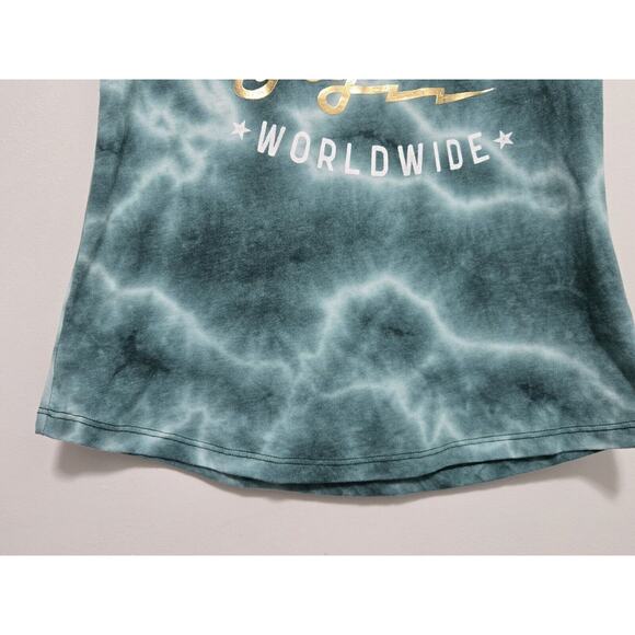 American Fighter By Affliction~Sz M~Stinger Women Green Tee~Gold Foil~Never Worn - Picture 6 of 11